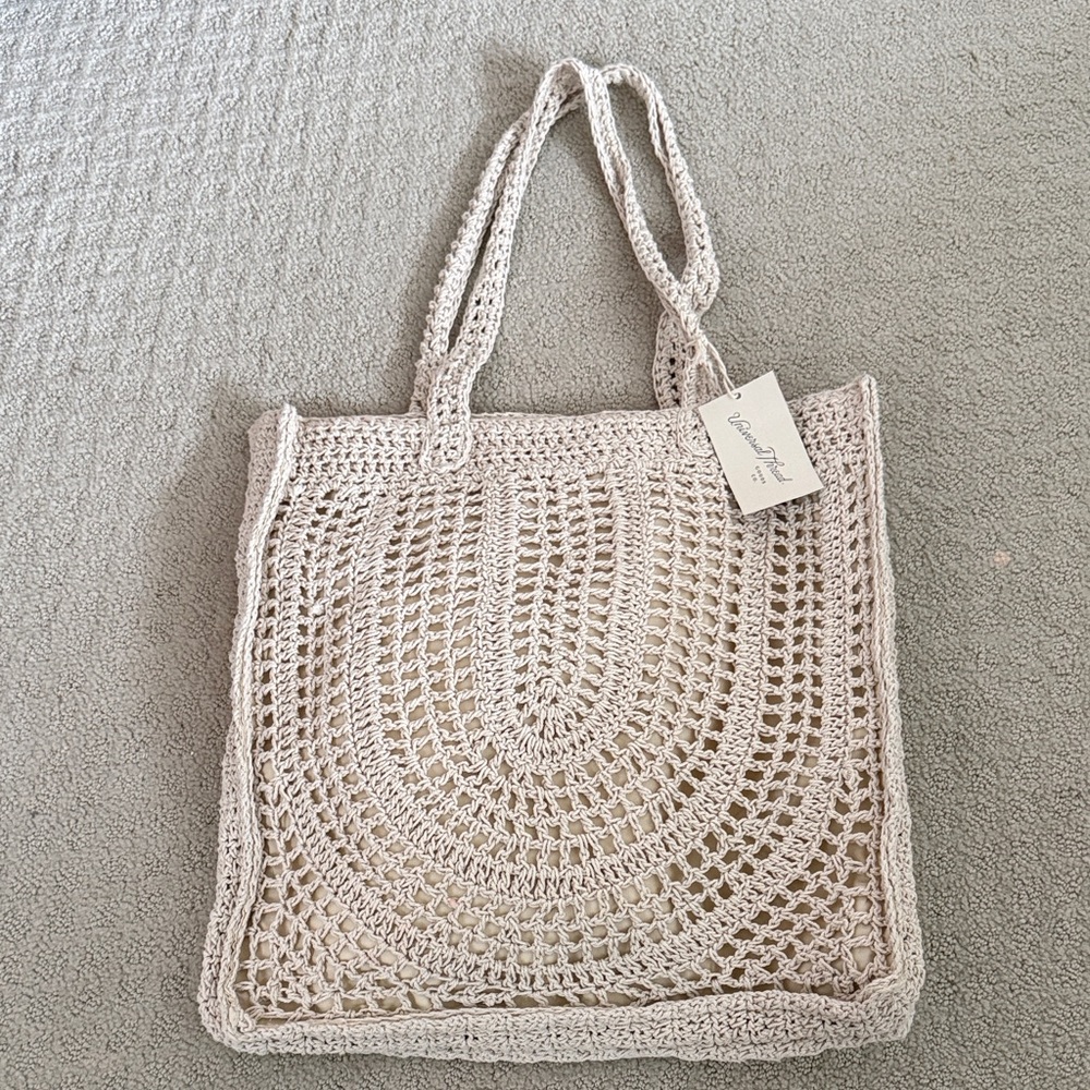 Universal Thread Cream Crochet Tote